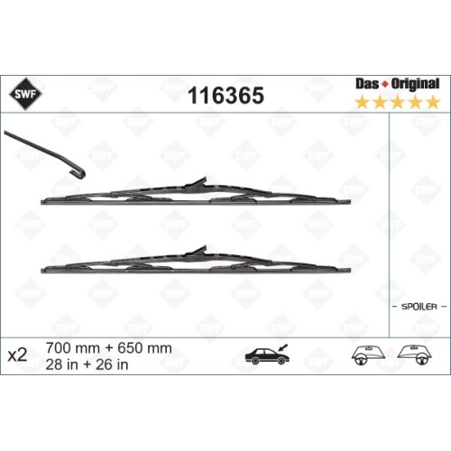 SWF Das Original (x2) Wischerblatt 116365