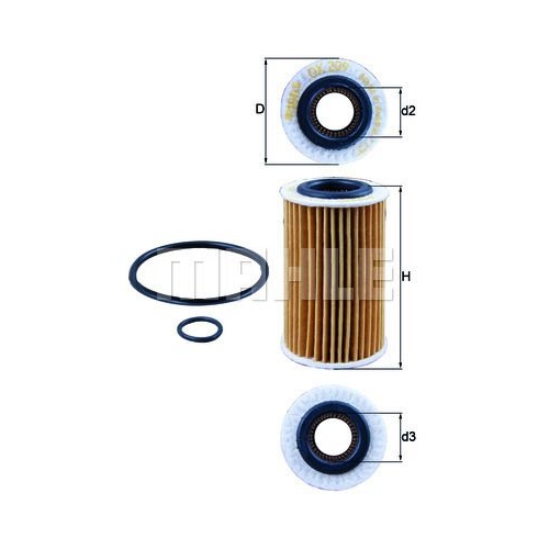 &Ouml;lfilter KNECHT OX 209D f&uuml;r RENAULT