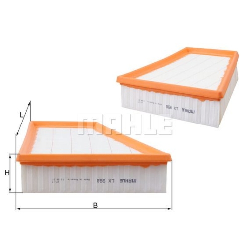 Luftfilter KNECHT LX 998 f&uuml;r VAG