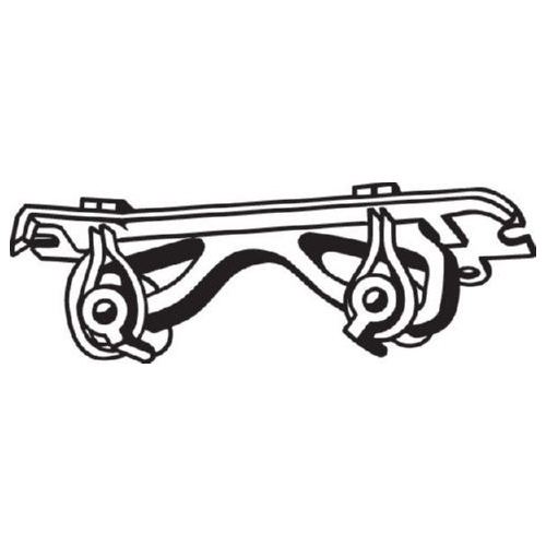 Gummistreifen, Abgasanlage BOSAL 255-417 f&uuml;r FIAT