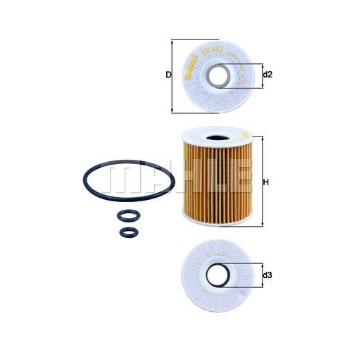 &Ouml;lfilter KNECHT OX 422D f&uuml;r VAG