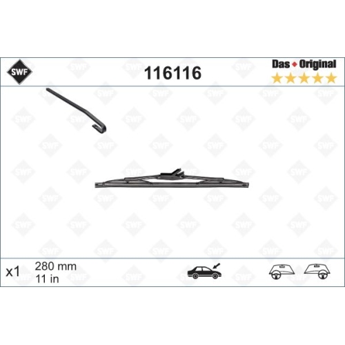 SWF Das Original (x1) Wischerblatt 116116