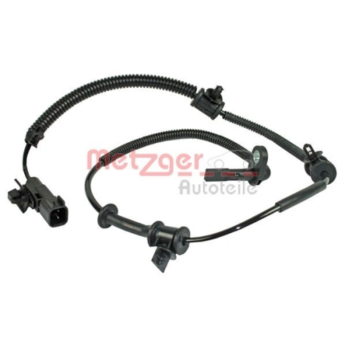 Sensor, Raddrehzahl METZGER 0900691 f&uuml;r OPEL SAAB, Vorderachse links