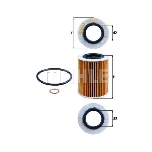 &Ouml;lfilter KNECHT OX 825D f&uuml;r BMW