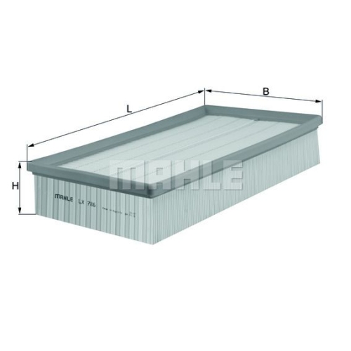 Luftfilter KNECHT LX 786 f&uuml;r VAG