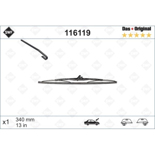SWF Das Original (x1) Wischerblatt 116119