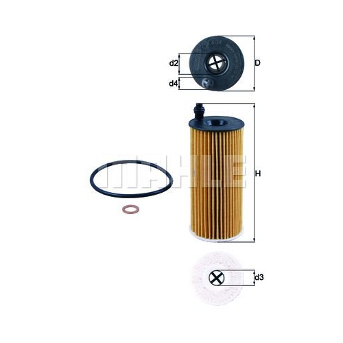 &Ouml;lfilter KNECHT OX 404D f&uuml;r BMW TOYOTA MINI