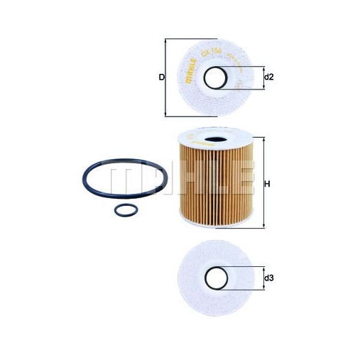 &Ouml;lfilter KNECHT OX 156D1 f&uuml;r BMW GMC OPEL