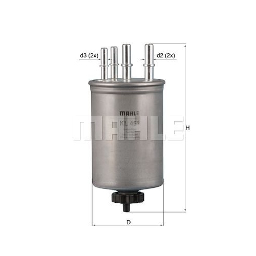 Kraftstofffilter KNECHT KL 451 f&uuml;r JAGUAR