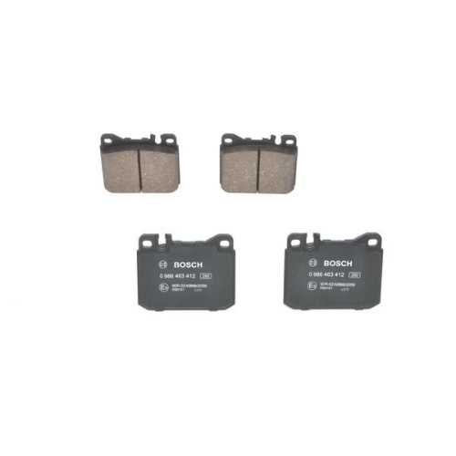 Bremsbelagsatz, Scheibenbremse BOSCH 0 986 463 412 f&uuml;r MERCEDES-BENZ