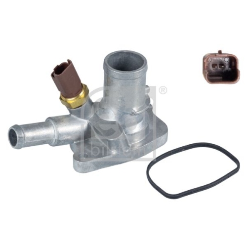 Febi Bilstein 1x 34957 Thermostatgeh&auml;use mit Temperaturschalter und Dichtung