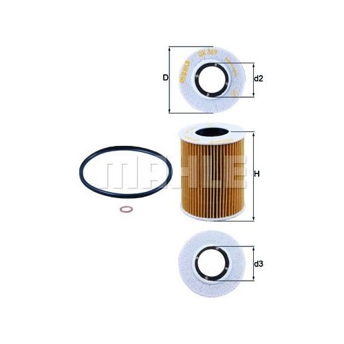 &Ouml;lfilter KNECHT OX 369D f&uuml;r HYUNDAI KIA