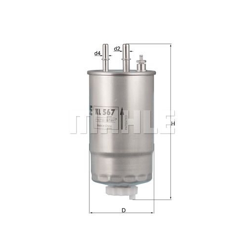Kraftstofffilter KNECHT KL 567 f&uuml;r CITRO&Euml;N FIAT FORD GMC OPEL PEUGEOT