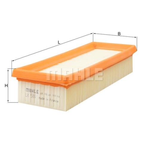 Luftfilter KNECHT LX 580 f&uuml;r FIAT