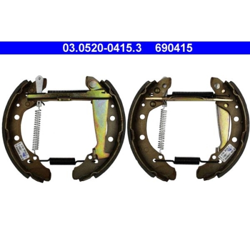 Bremsbackensatz ATE 03.0520-0415.3 Original ATE TopKit f&uuml;r, Hinterachse