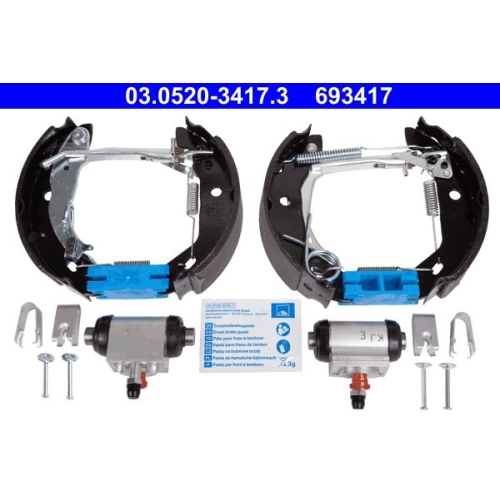 Bremsbackensatz ATE 03.0520-3417.3 Original ATE TopKit f&uuml;r, Hinterachse