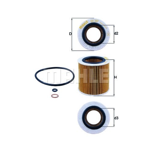&Ouml;lfilter KNECHT OX 387D f&uuml;r BMW