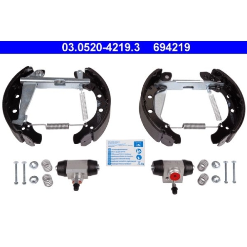 Bremsbackensatz ATE 03.0520-4219.3 Original ATE TopKit f&uuml;r, Hinterachse
