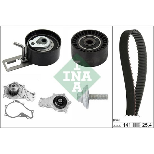 Wasserpumpe + Zahnriemensatz INA 530 0578 30 f&uuml;r CITRO&Euml;N FIAT FORD MAZDA PEUGEOT