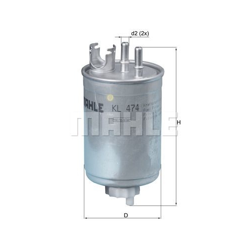 Kraftstofffilter KNECHT KL 474 f&uuml;r FIAT