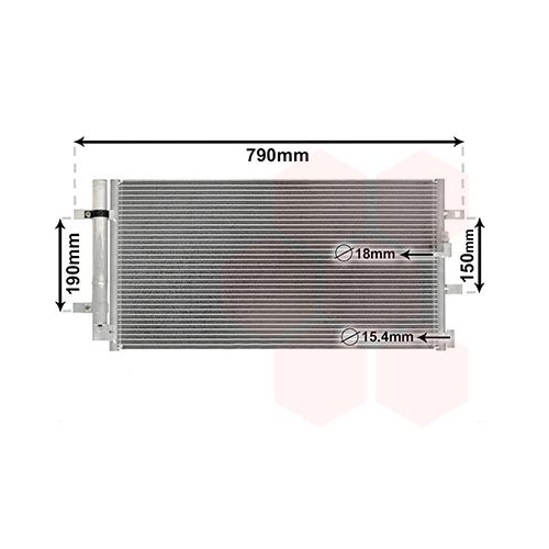 Kondensator, Klimaanlage VAN WEZEL 03005352 f&uuml;r AUDI