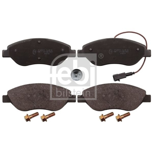 Febi Bilstein 116013 Bremsbelagsatz mit Schrauben , 1 St&uuml;ck