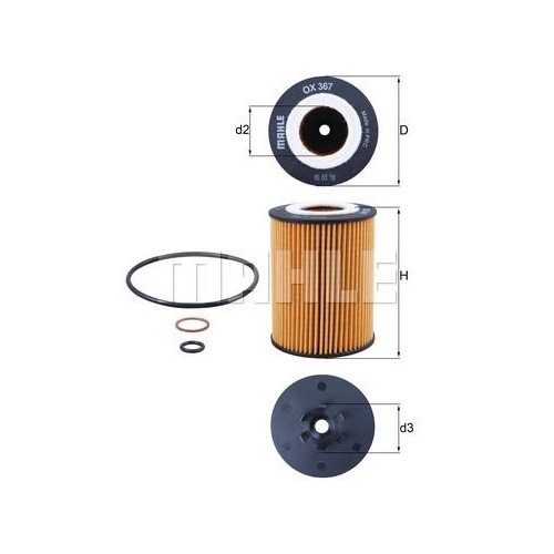 &Ouml;lfilter KNECHT OX 367D f&uuml;r BMW