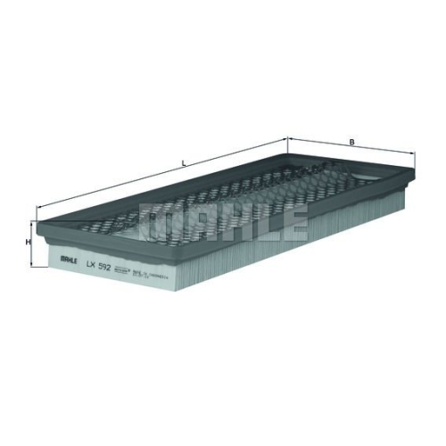 Luftfilter KNECHT LX 592 f&uuml;r FIAT