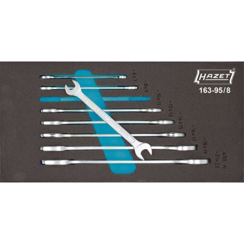 Doppel-Gabelschl&uuml;sselsatz HAZET 163-95/8 Safety-Insert-System
