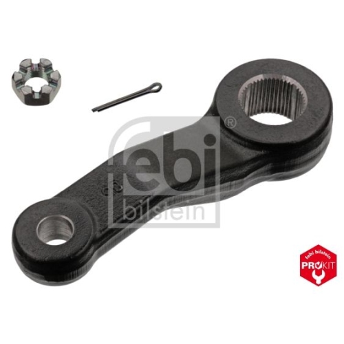 Febi Bilstein 42729 Lenkstockhebel mit Kronenmutter und Splint , 1 St&uuml;ck