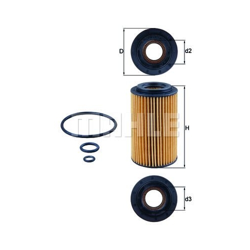 &Ouml;lfilter KNECHT OX 153/7D1 f&uuml;r HONDA