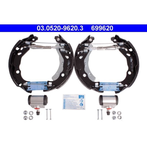 Bremsbackensatz ATE 03.0520-9620.3 Original ATE TopKit f&uuml;r CITRO&Euml;N, Hinterachse