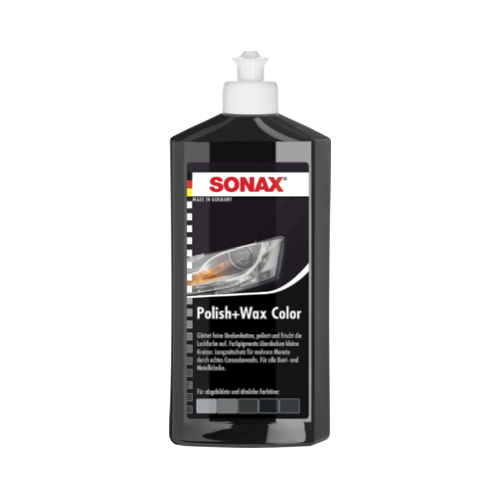 SONAX 02961000 Polish+Wax Color Schwarz 1x500ml