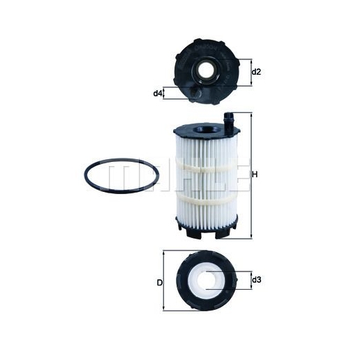 &Ouml;lfilter KNECHT OX 350/4D f&uuml;r VAG