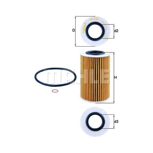 &Ouml;lfilter KNECHT OX 436D f&uuml;r HYUNDAI KIA