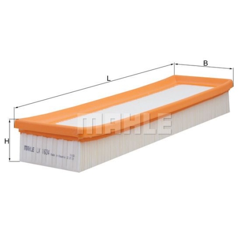 Luftfilter KNECHT LX 1634 f&uuml;r CITRO&Euml;N PEUGEOT