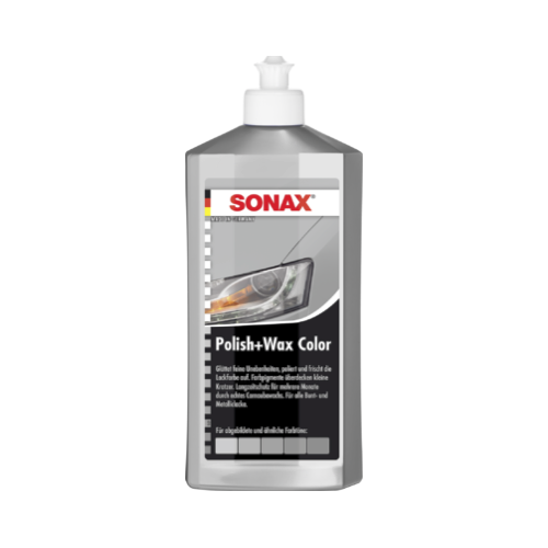 SONAX 02963000 Polish+Wax Color Silber/Grau 1x500 ml
