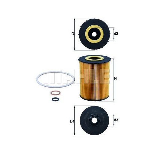 &Ouml;lfilter KNECHT OX 636D f&uuml;r BMW