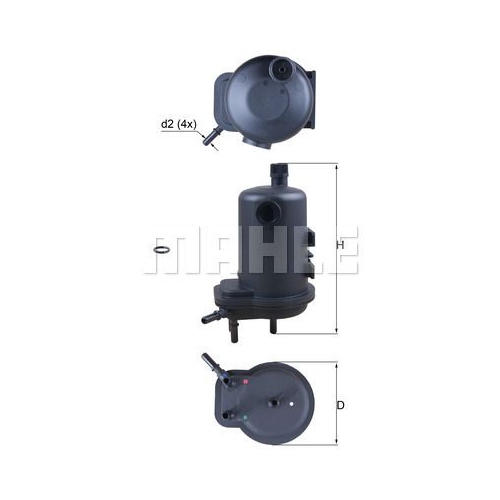 Kraftstofffilter KNECHT KL 633D f&uuml;r NISSAN RENAULT
