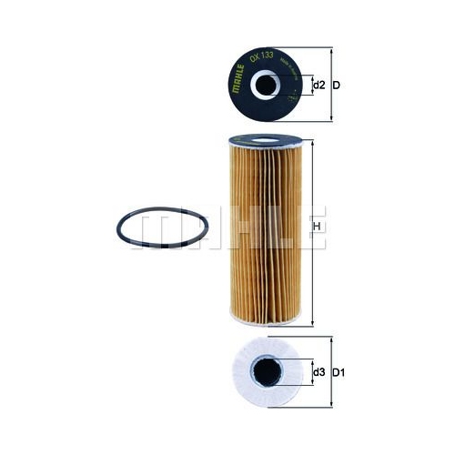 &Ouml;lfilter KNECHT OX 133D f&uuml;r MERCEDES-BENZ SSANGYONG DAEWOO VAG