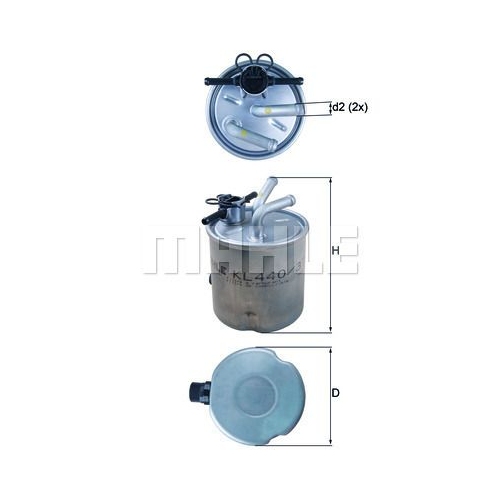 Kraftstofffilter KNECHT KL 440/37 f&uuml;r NISSAN