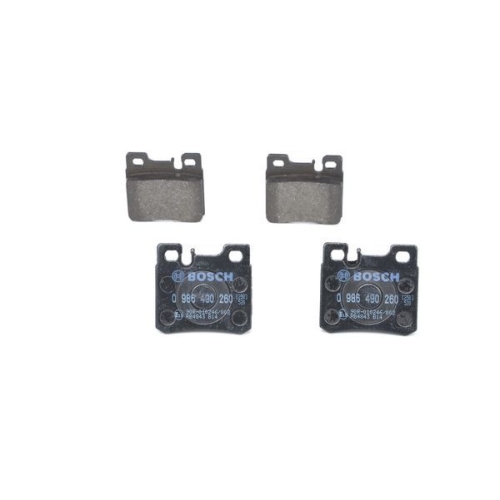 Bremsbelagsatz, Scheibenbremse BOSCH 0 986 490 260 f&uuml;r MERCEDES-BENZ