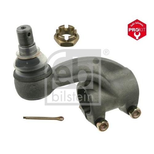 Febi Bilstein 18713 Spurstangenendst&uuml;ck mit Kronenmutter und Splint, 1 St&uuml;ck