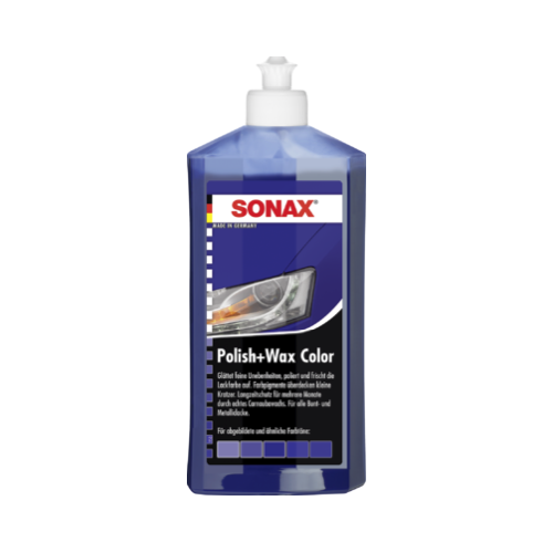 SONAX 02962000 Polish+Wax Color Blau 1x500ml