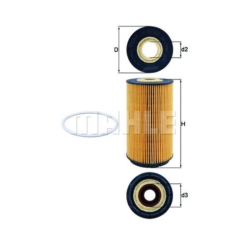 &Ouml;lfilter KNECHT OX 557D f&uuml;r VAG BENTLEY