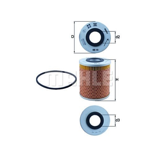 &Ouml;lfilter KNECHT OX 15D f&uuml;r BEDFORD CHRYSLER FIAT GMC MAZDA RENAULT ROVER TALBOT