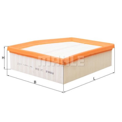 Luftfilter KNECHT LX 934 f&uuml;r VAG, links