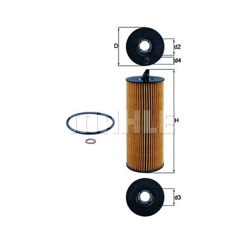 &Ouml;lfilter KNECHT OX 361/4D f&uuml;r BMW