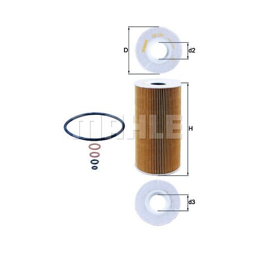 &Ouml;lfilter KNECHT OX 126D f&uuml;r BMW GMC OPEL VAUXHALL LAND ROVER
