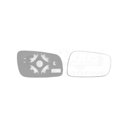 Spiegelglas, Au&szlig;enspiegel VAN WEZEL 7620838 * HAGUS * f&uuml;r SKODA, rechts